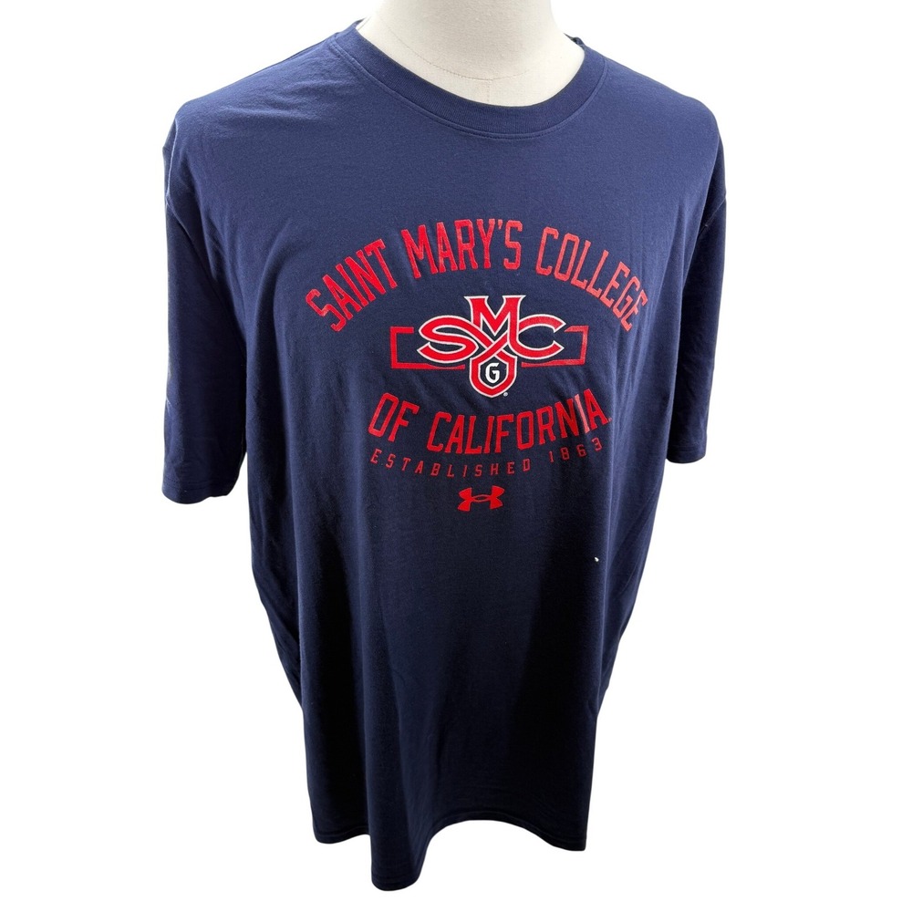 Under Armour Saint Marys College California Mens 2XL Tee Shirt Navy NEW‎